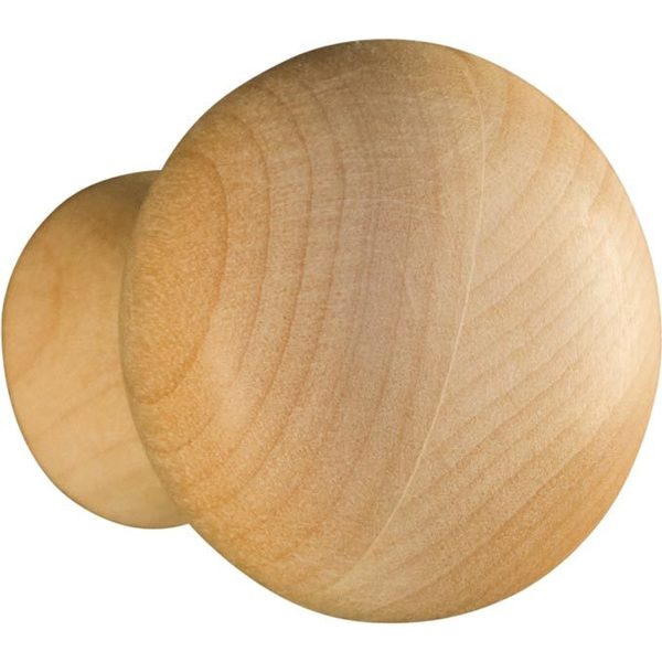 Osborne Wood Products 1 1/2 x 1 1/2 Traditional Knob in Black Walnut 30010W